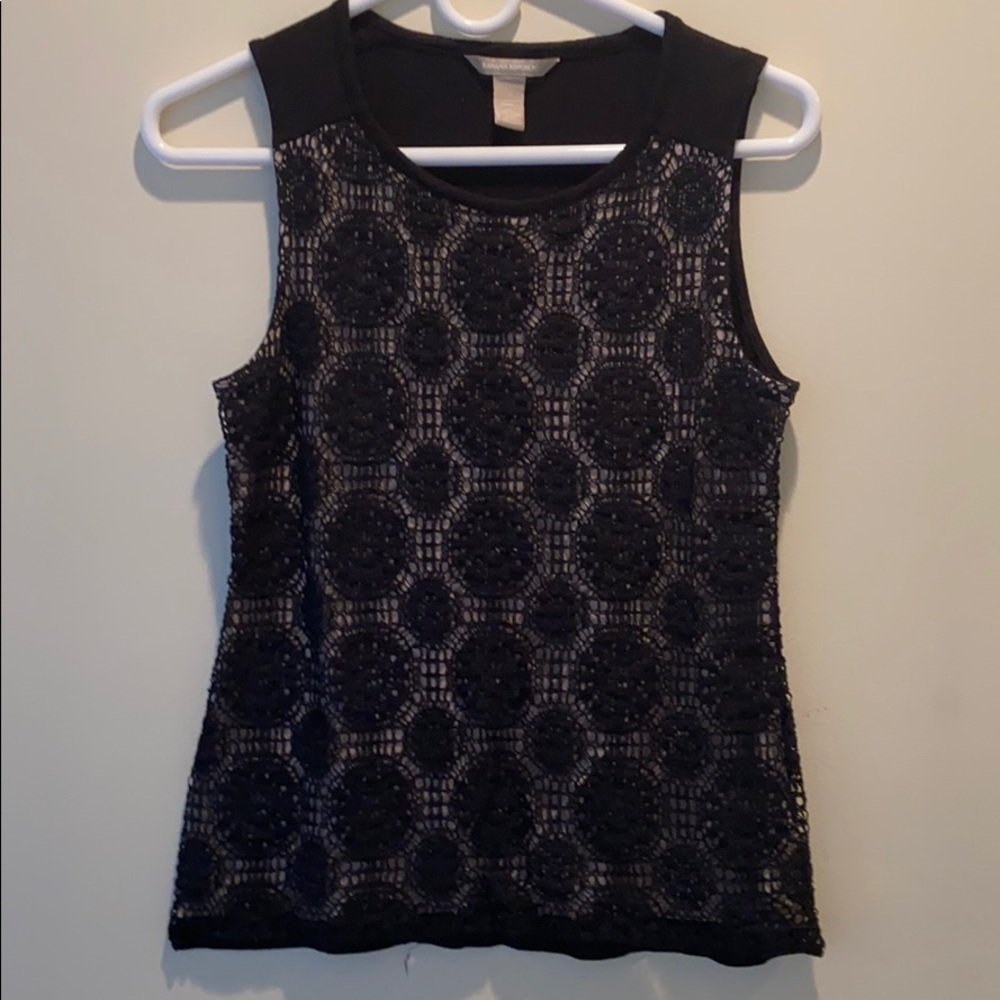 Banana republic size small black blouse
